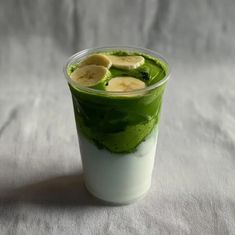 Bananencreme Matcha Latte