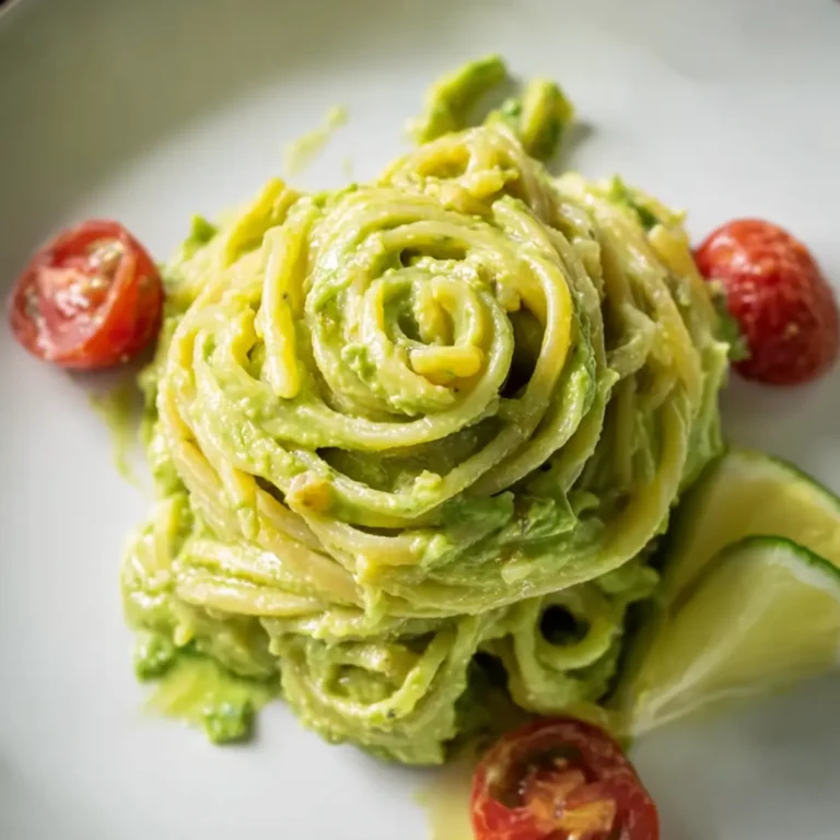 Cremige Avocado Limetten Pasta