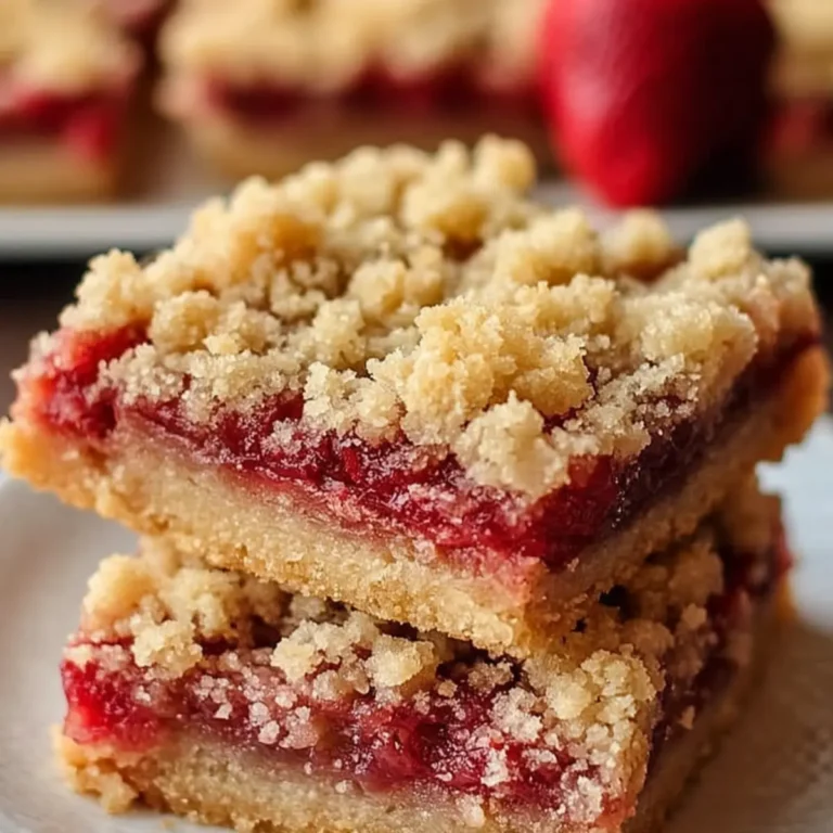 Erdbeer Rhabarber Bars