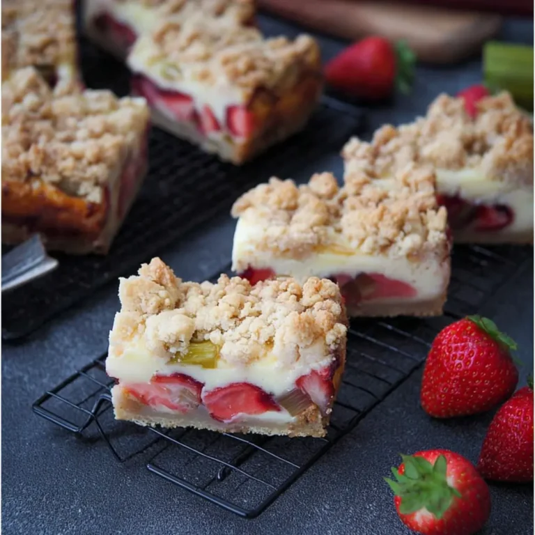 Erdbeer Rhabarber Käsekuchen