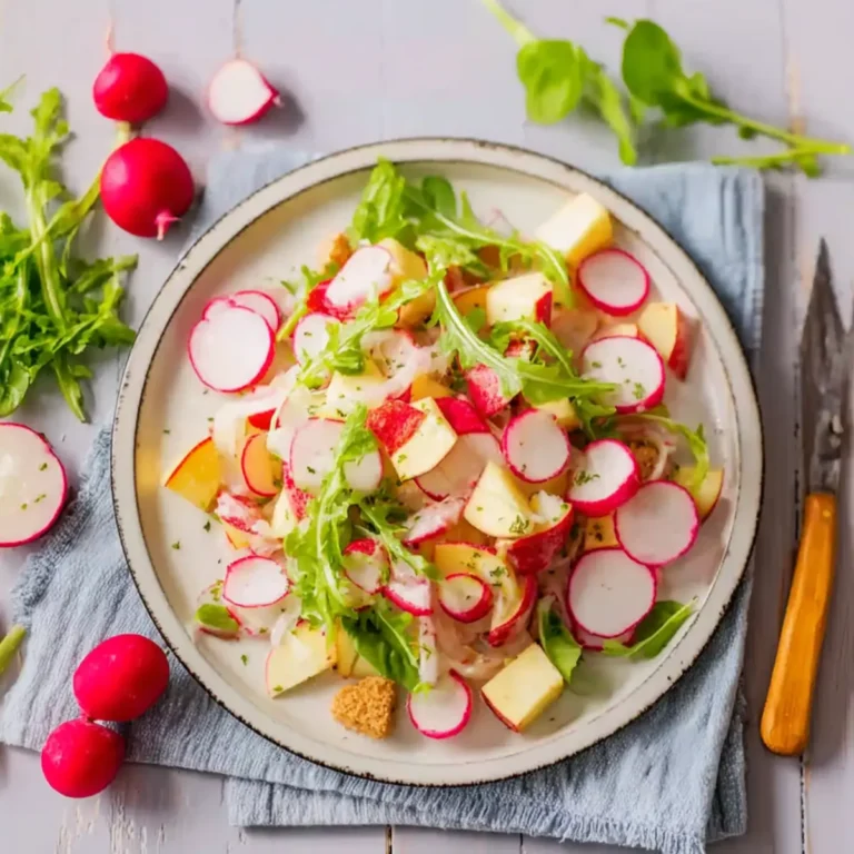 Knackiger Radieschensalat mit Apfel