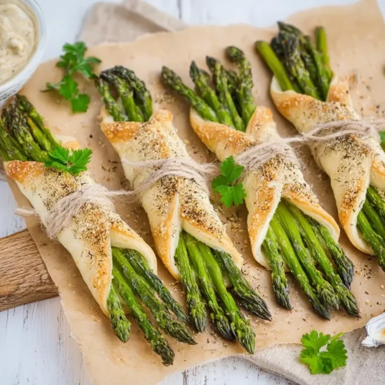 Knusprige Spargel Taschen
