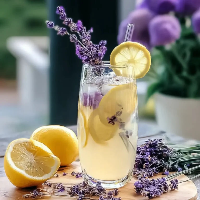 Kokosnuss Lavendel Limonade Mocktail