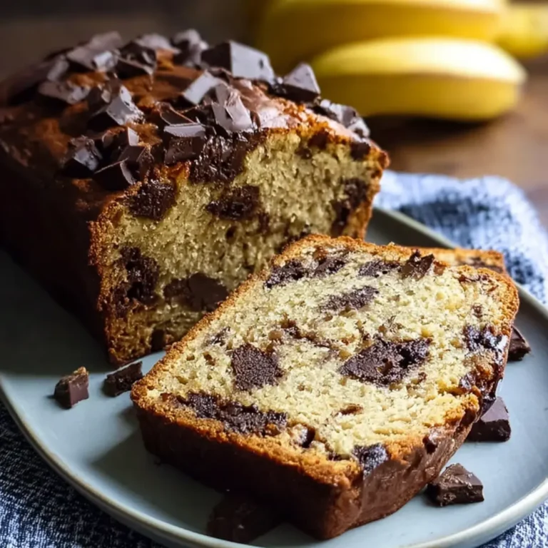 Schokoladenstückchen Bananenbrot