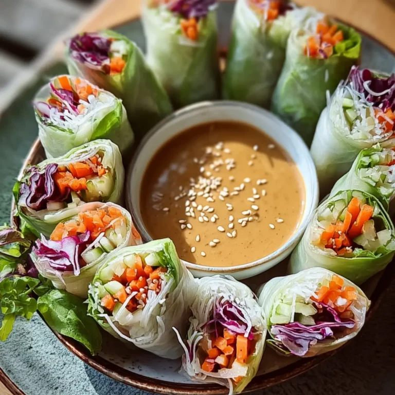 Sommerrollen mit Erdnussdip