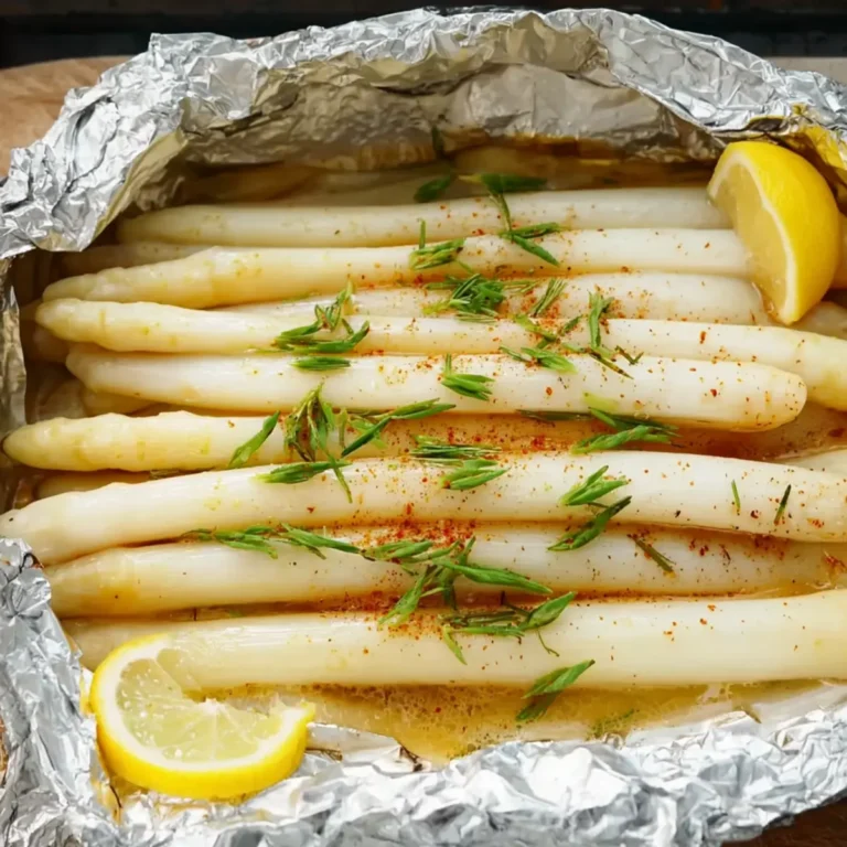 Weißer Spargel im Backofen