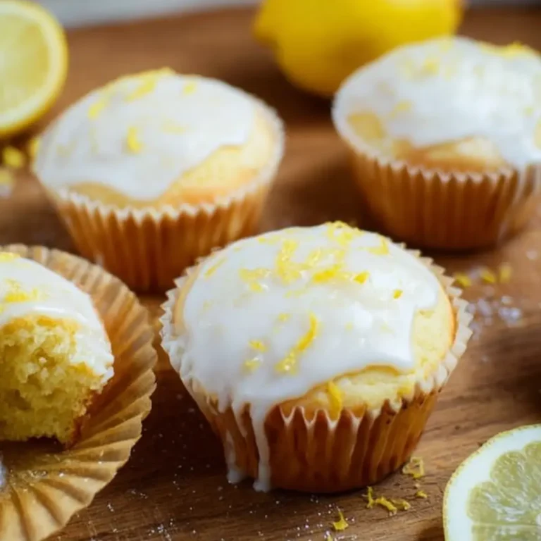 Zitronenmuffins mit Joghurt und Öl