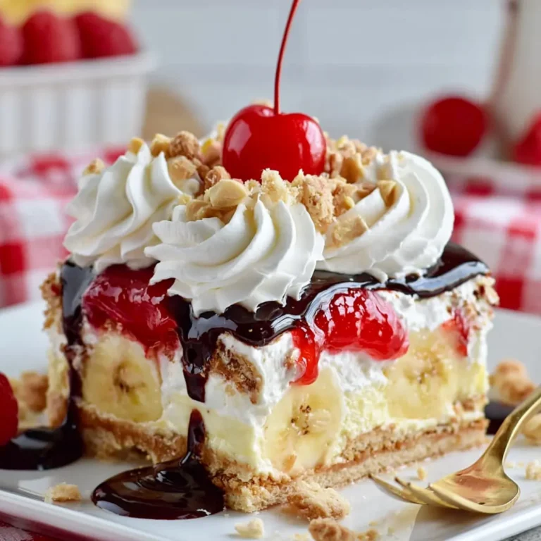 Banana Split Kuchen