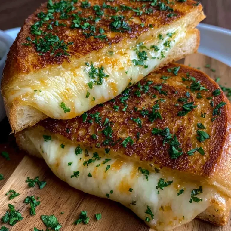 Grilled Cheese mit Knoblauchbrot