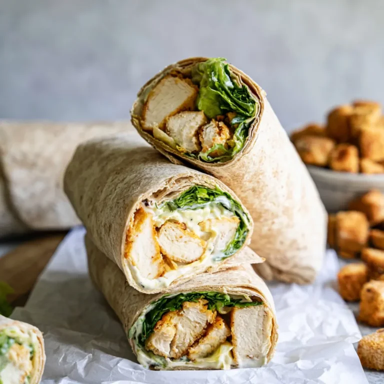 Hähnchen Caesar Wraps