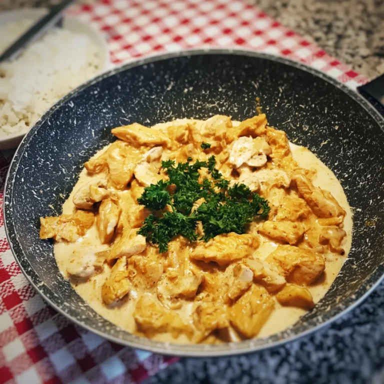 Hähnchengeschnetzeltes mit Sahne