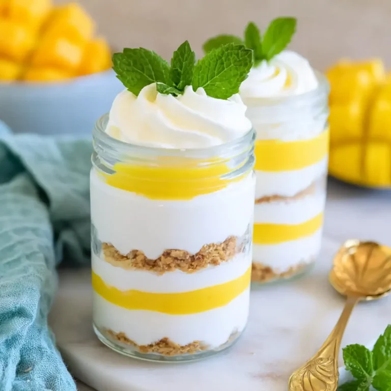 Joghurt Mango Dessert im Glas