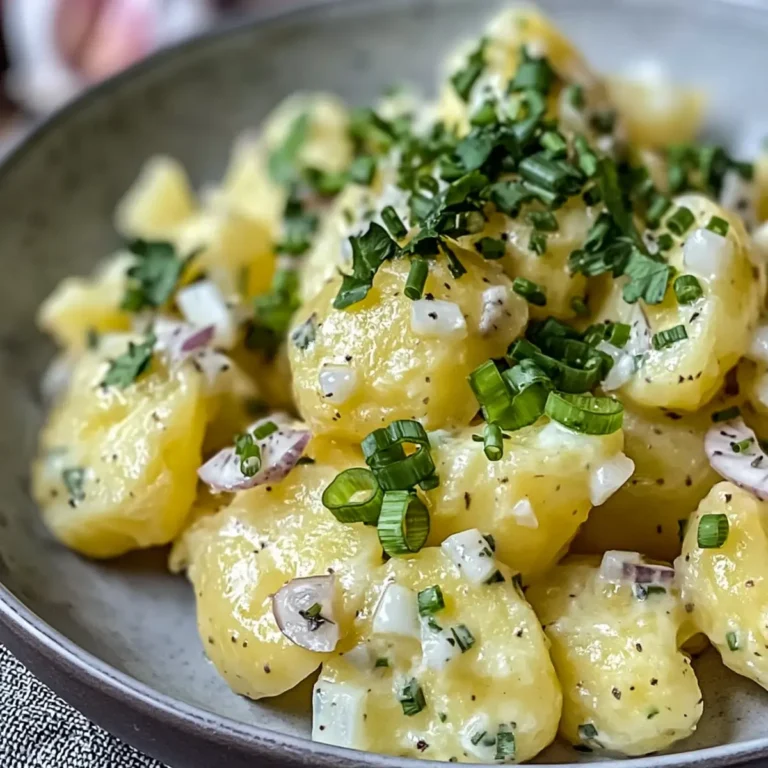 Klassischer Kartoffelsalat mit Essig und Öl