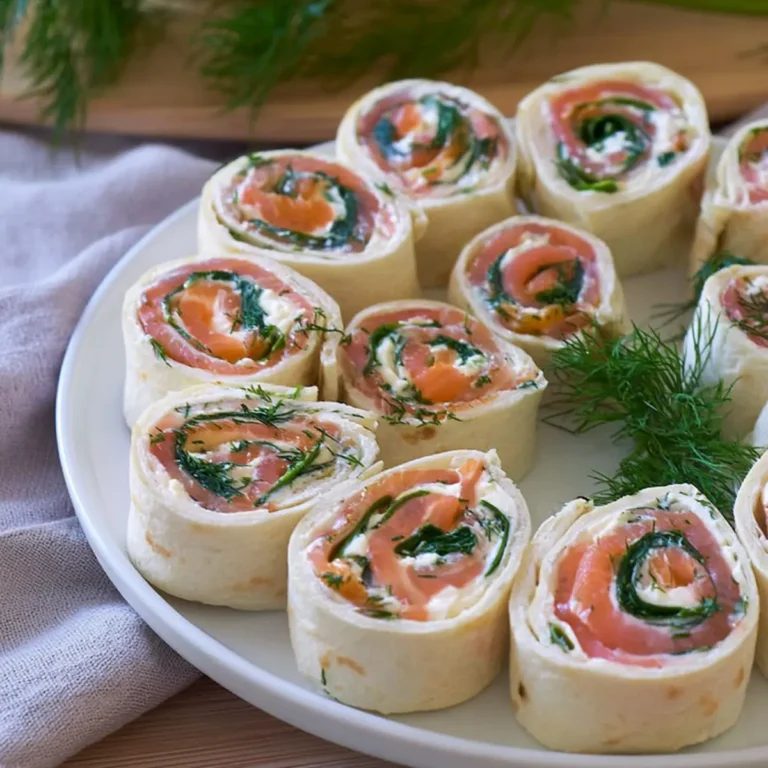 Lachs Frischkäse Röllchen