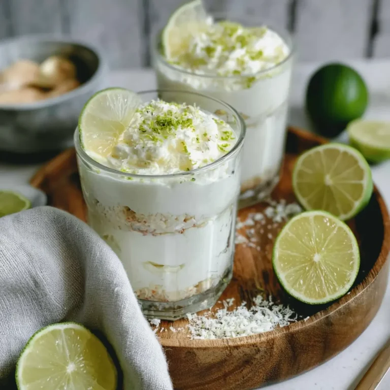 Limetten Mousse mit Joghurt