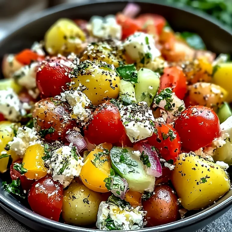 Mediterraner Kartoffelsalat mit Feta und Sumach