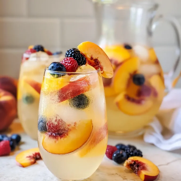 Weiße Pfirsich Sangria