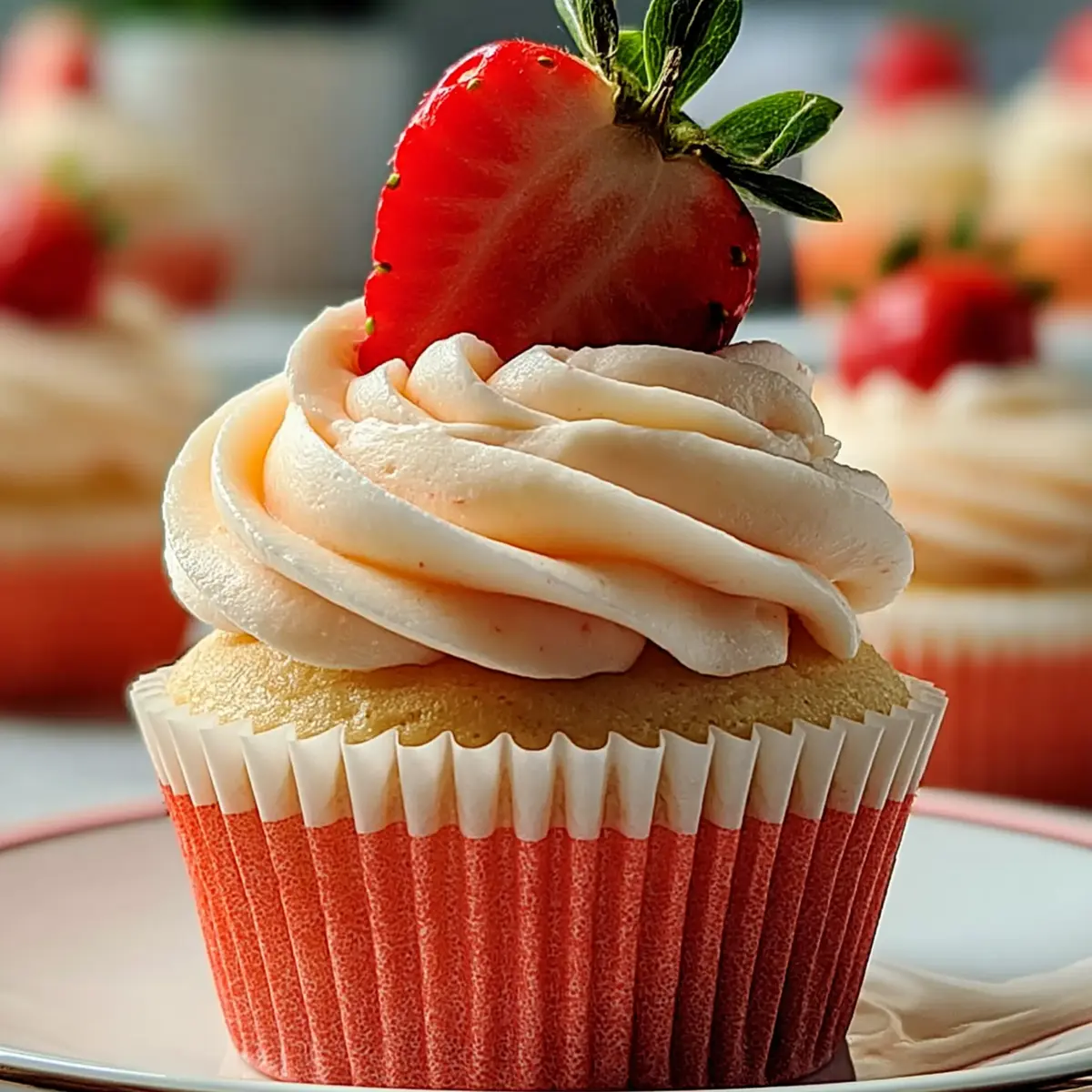 Erdbeer Cupcakes