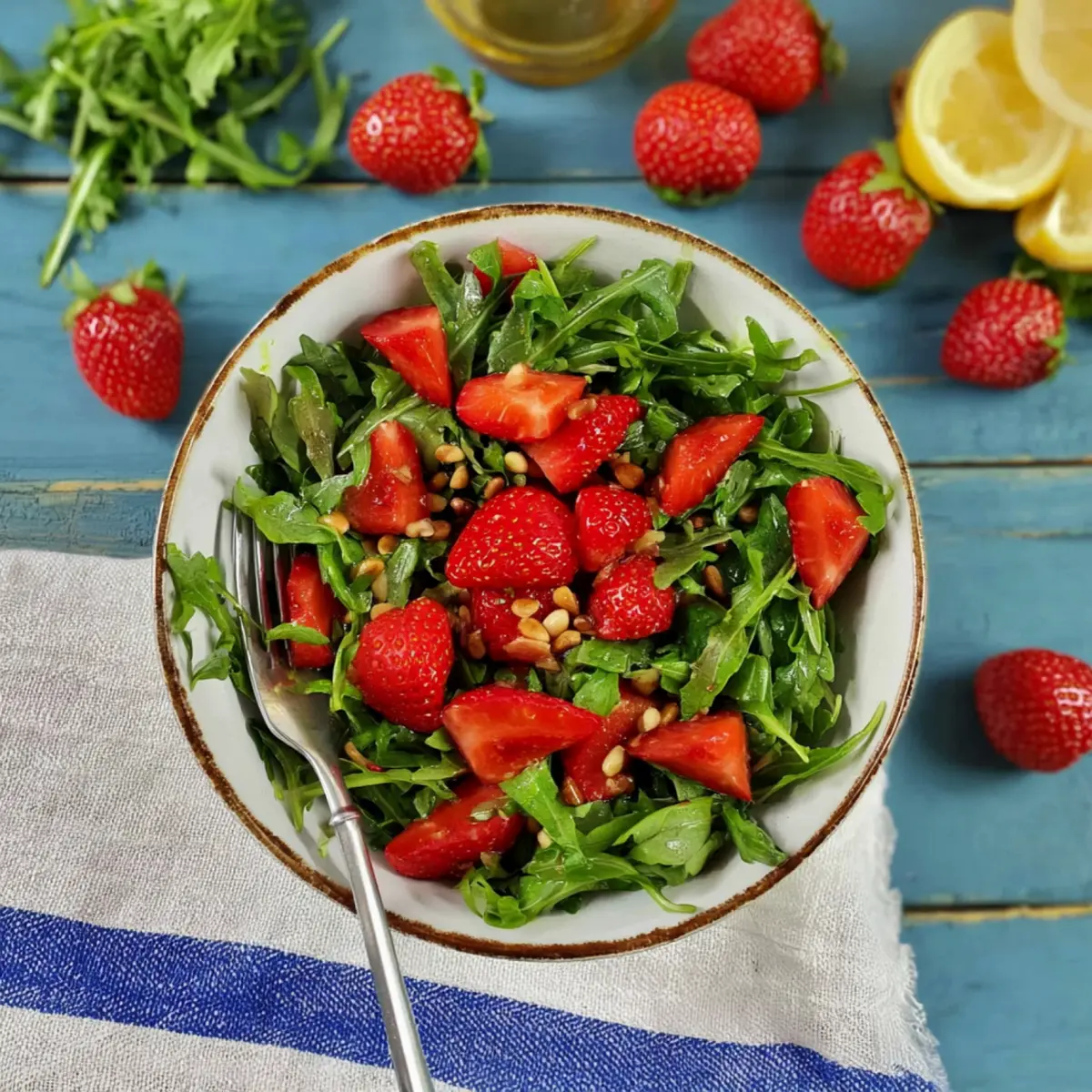 Erdbeer Rucola Salat