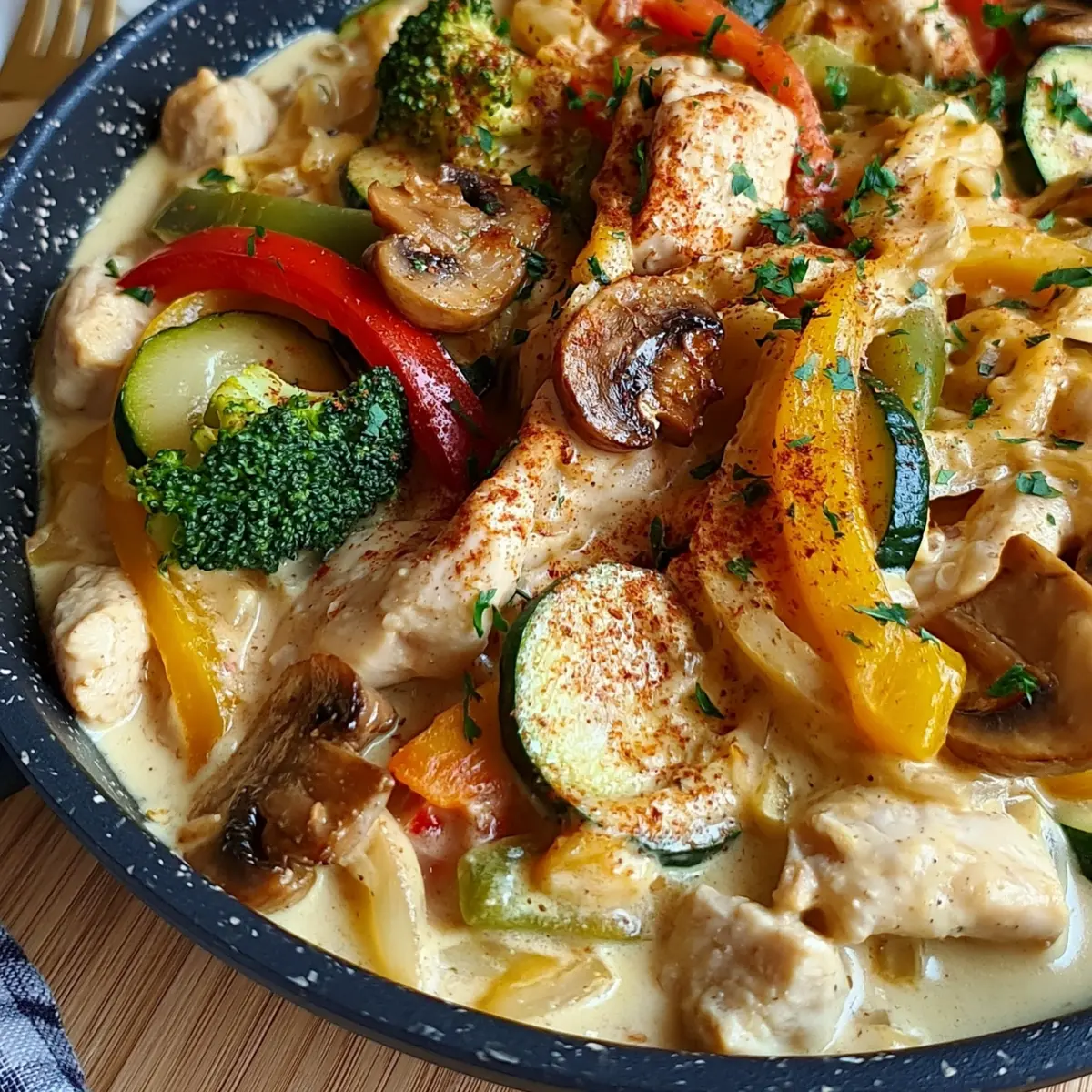 Gemüse Hähnchen Geschnetzeltes