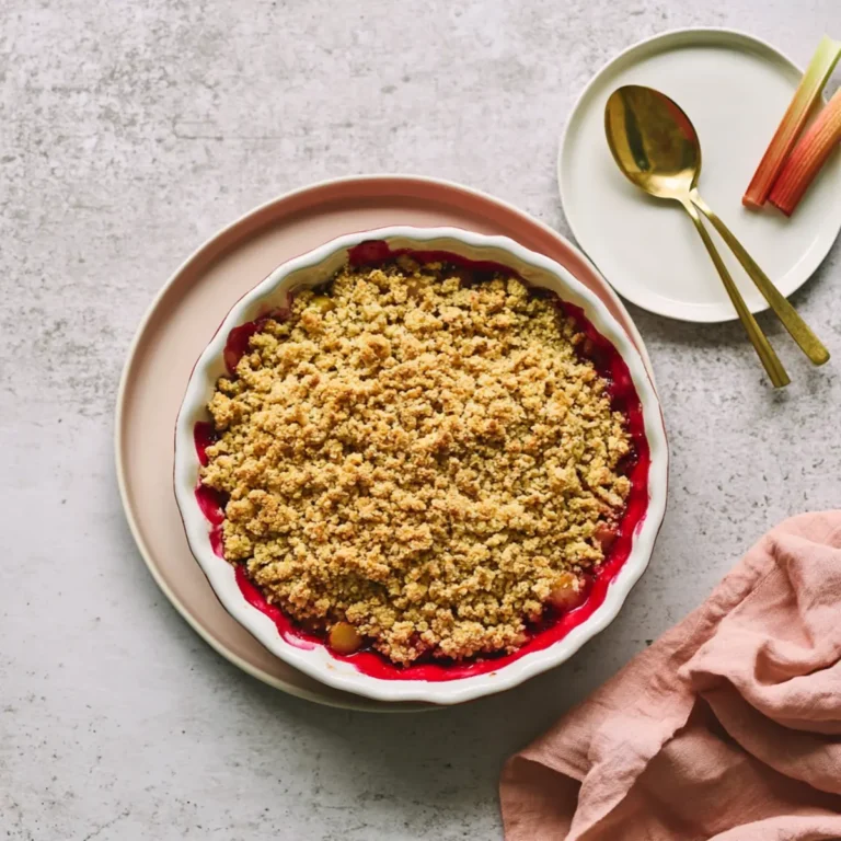 Rhabarber Crumble