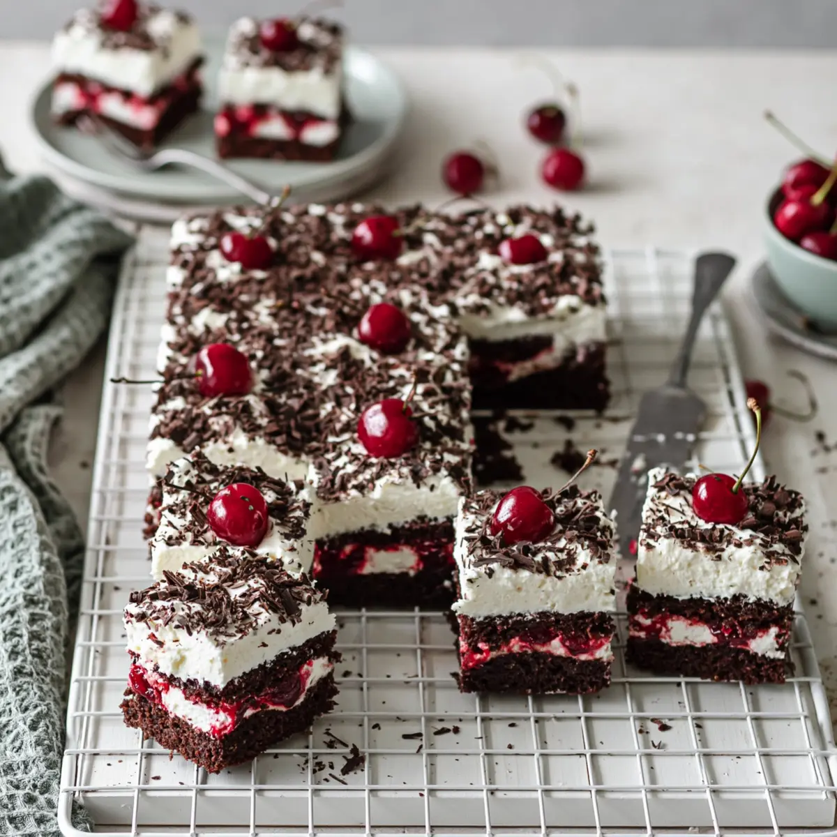 Schwarzwälder Kirschtorte vom Blech
