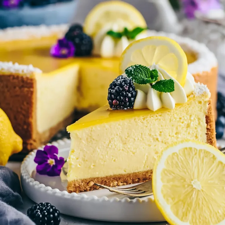 Veganer Zitronen Käsekuchen