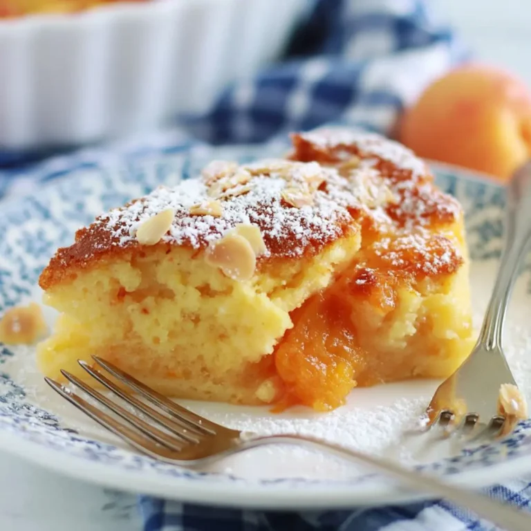 Aprikosen Clafoutis mit gemahlenen Mandeln