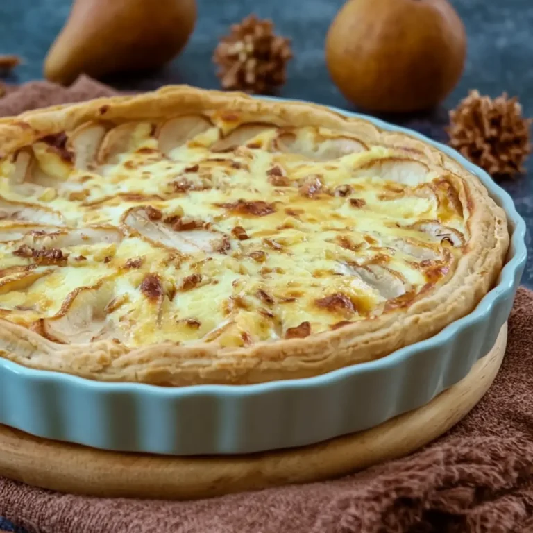 Birnen-Tarte mit Ziegenfrischkäse