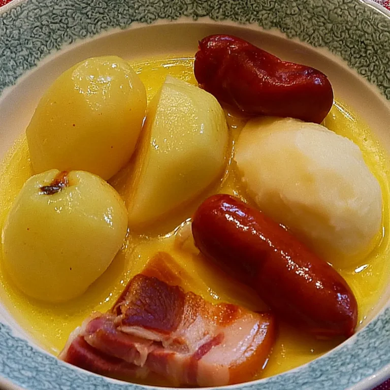 Birnen und Hüdel mit Bauchfleisch und Kochwurst