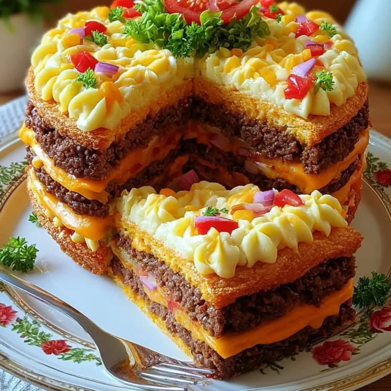 Cheeseburger-Torte