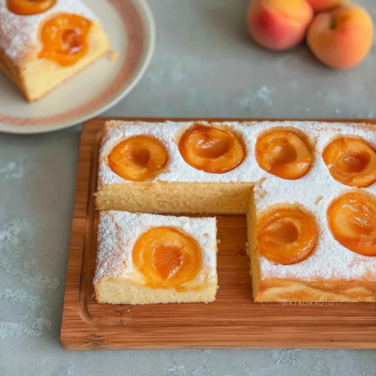 Deutscher Aprikosen Biskuitkuchen
