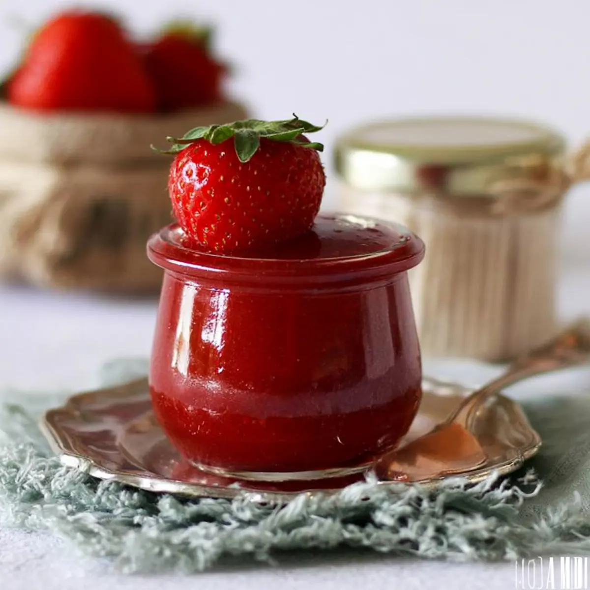 Erdbeer Marmelade mit Birkenzucker