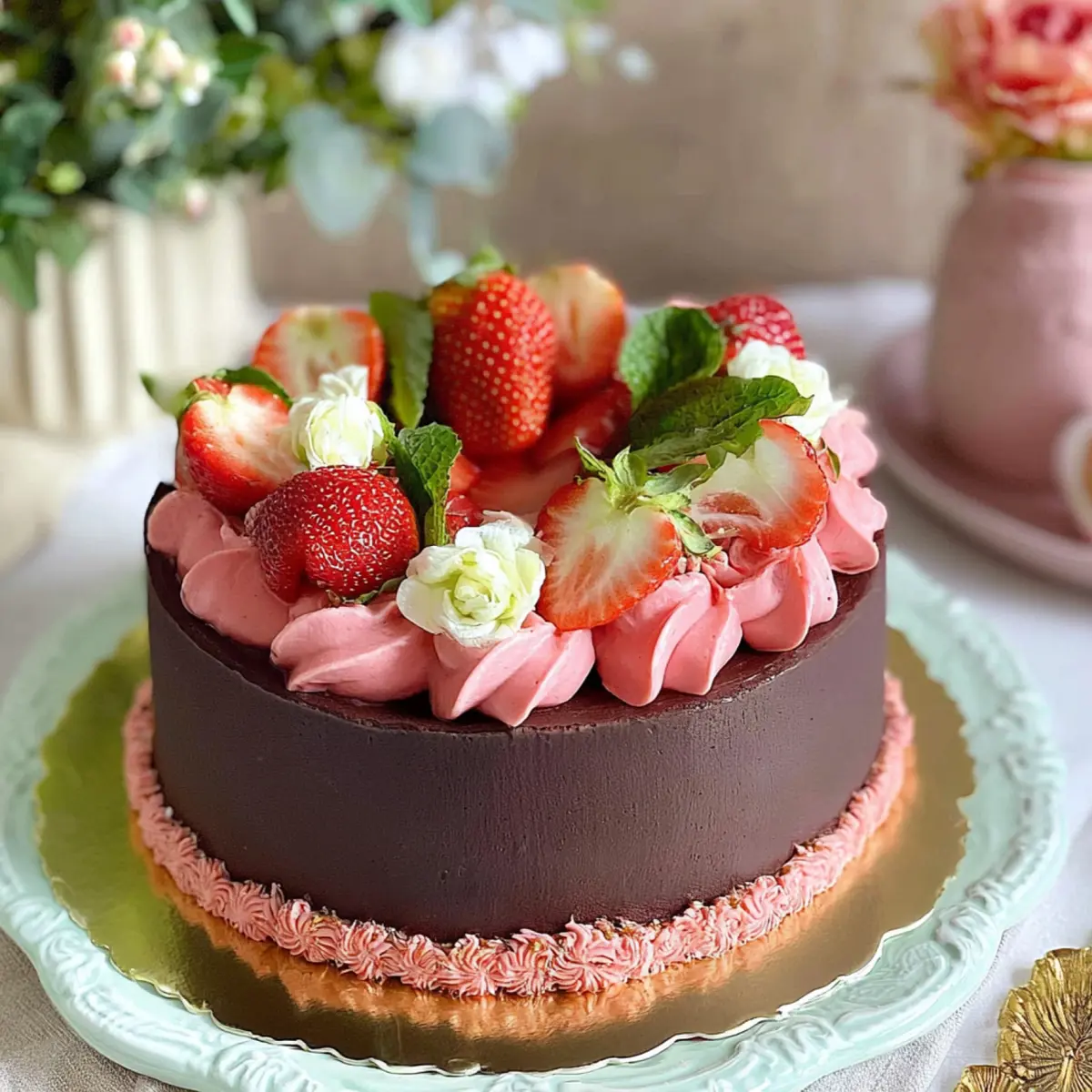 Erdbeer Schokoladen Torte