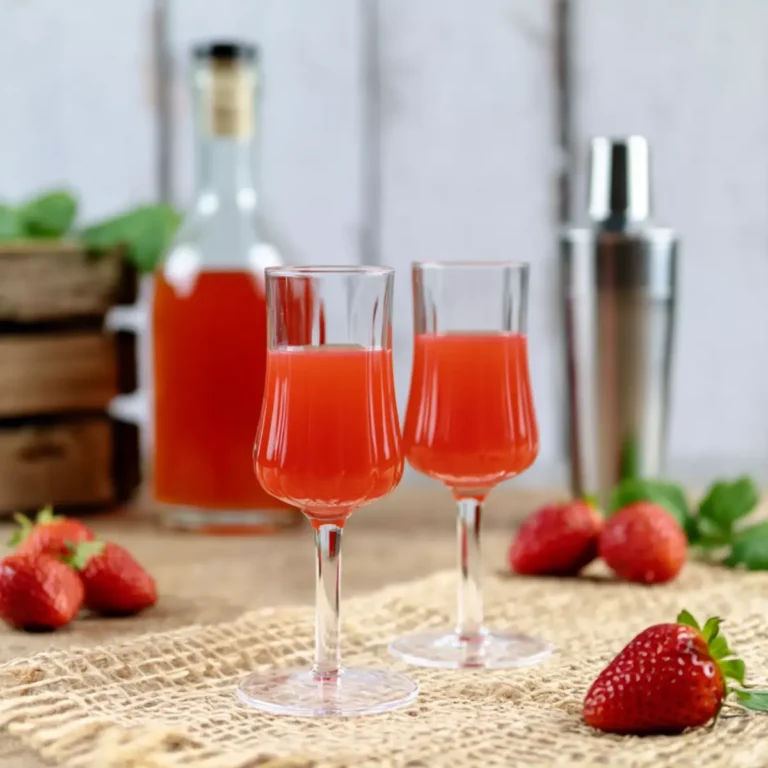 Erdbeerlikör mit Rum