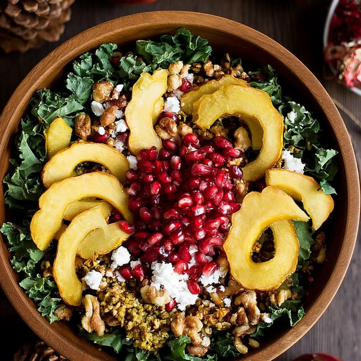 Herbstlicher Erntesalat mit Granatapfel