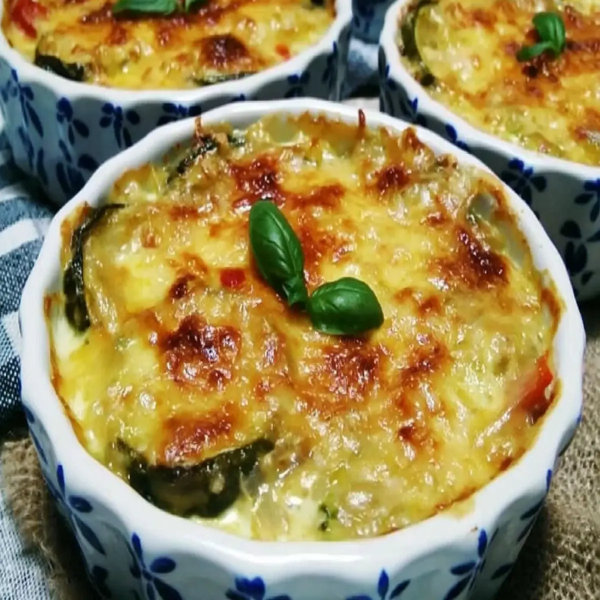 Leichter Zucchini Gratin nach Omas Art