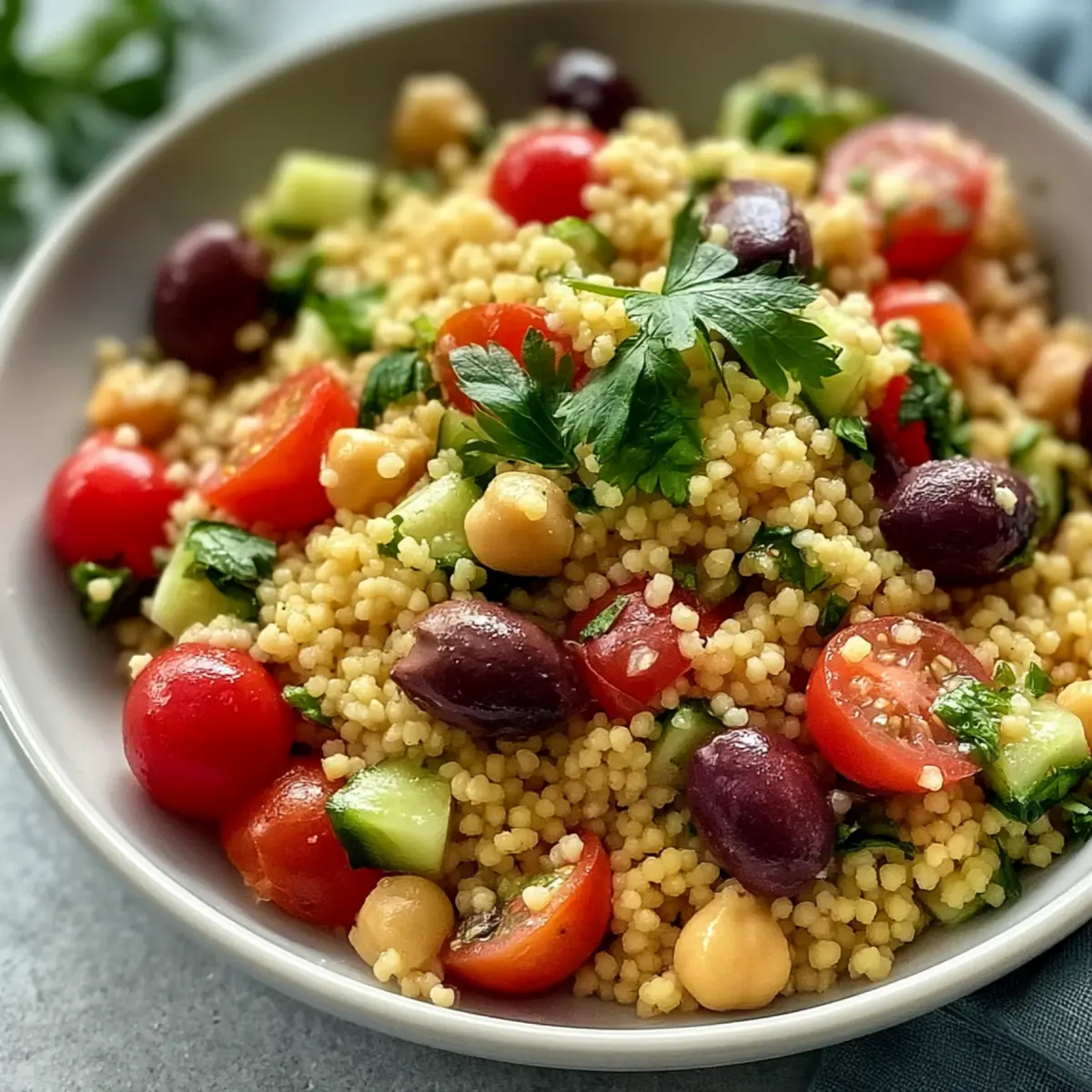 Mediterraner Couscous Salat