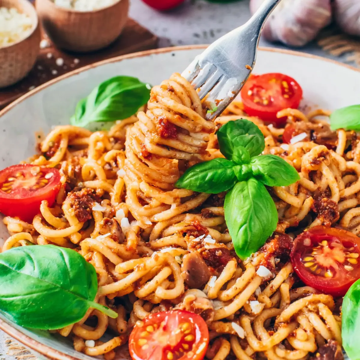 Pasta mit Pesto Rosso