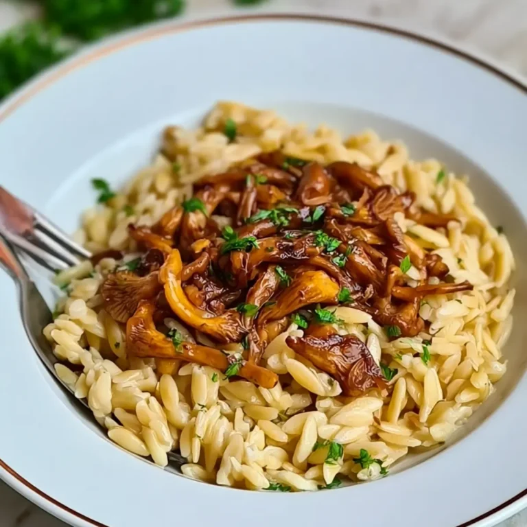 Pfifferlinge mit Orzo