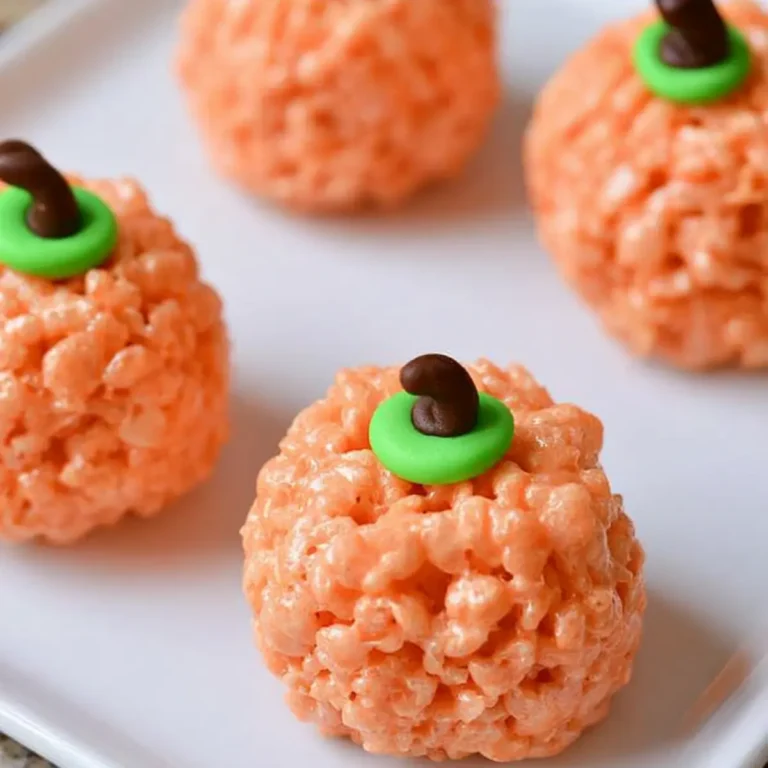 Rice-Krispie-Kürbisse