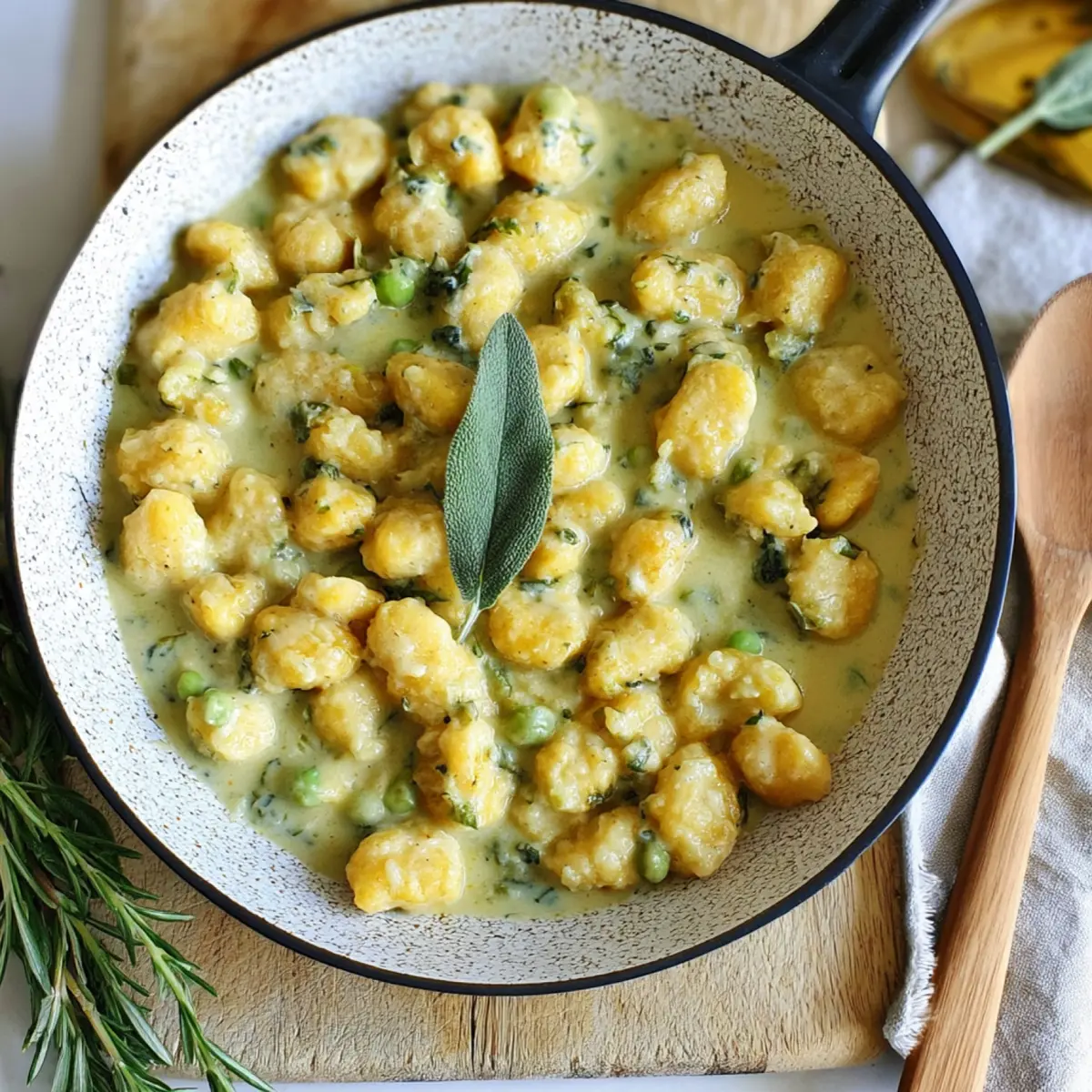 Salbei Gnocchi in cremiger Soße