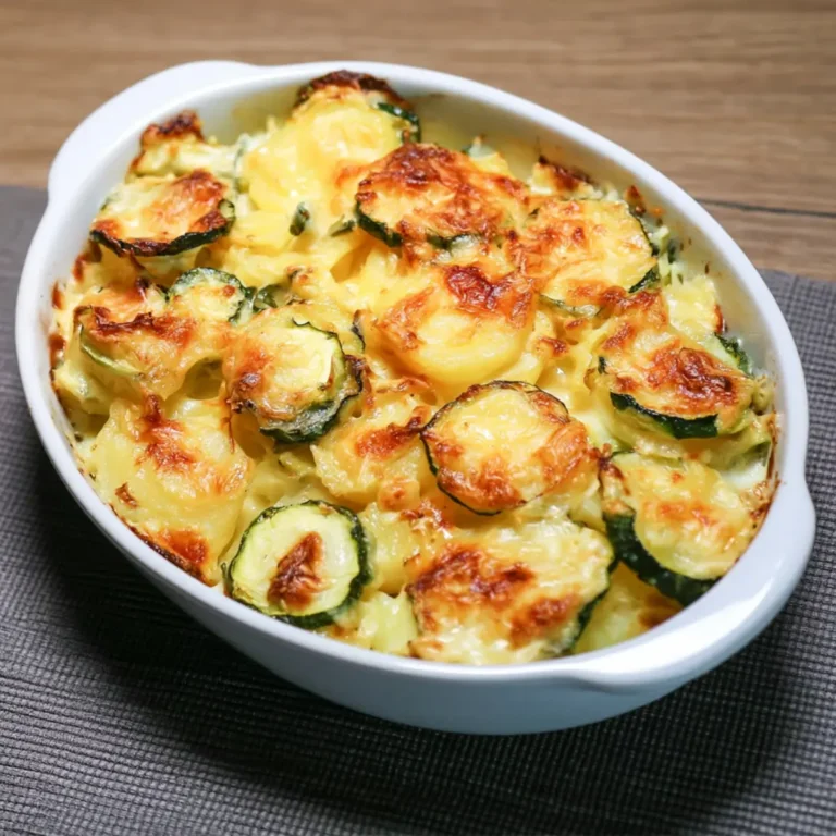 Schneller Kartoffel Zucchini Gratin