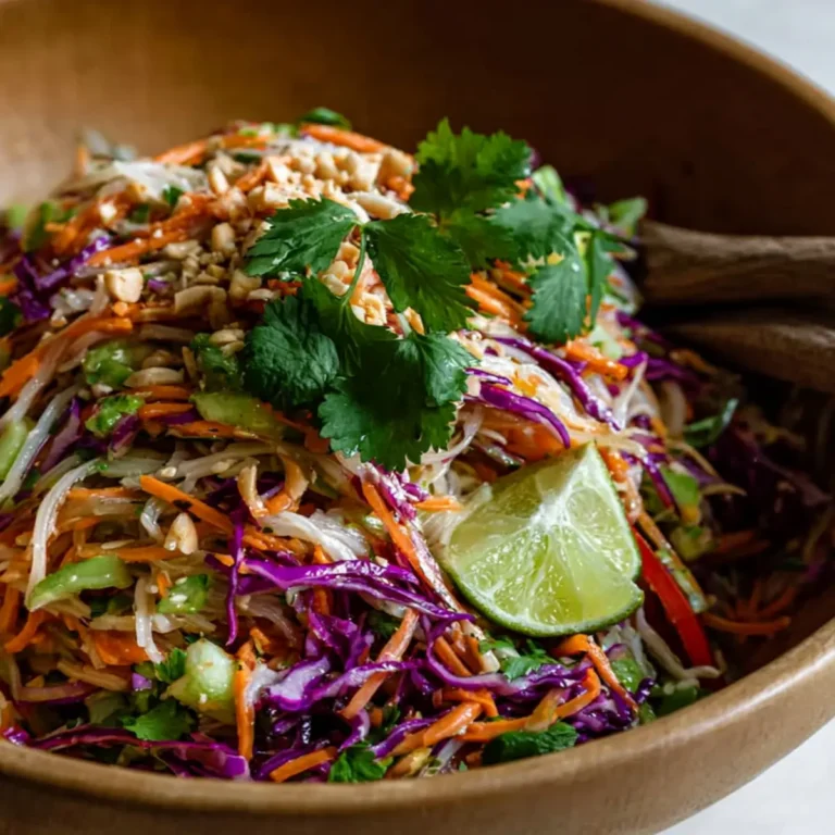 Thai Erdnuss Nudelsalat