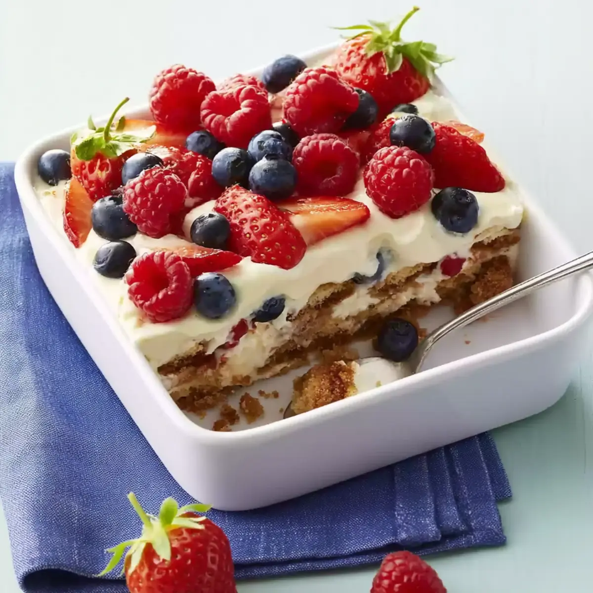 Tiramisu mit Sommerbeeren