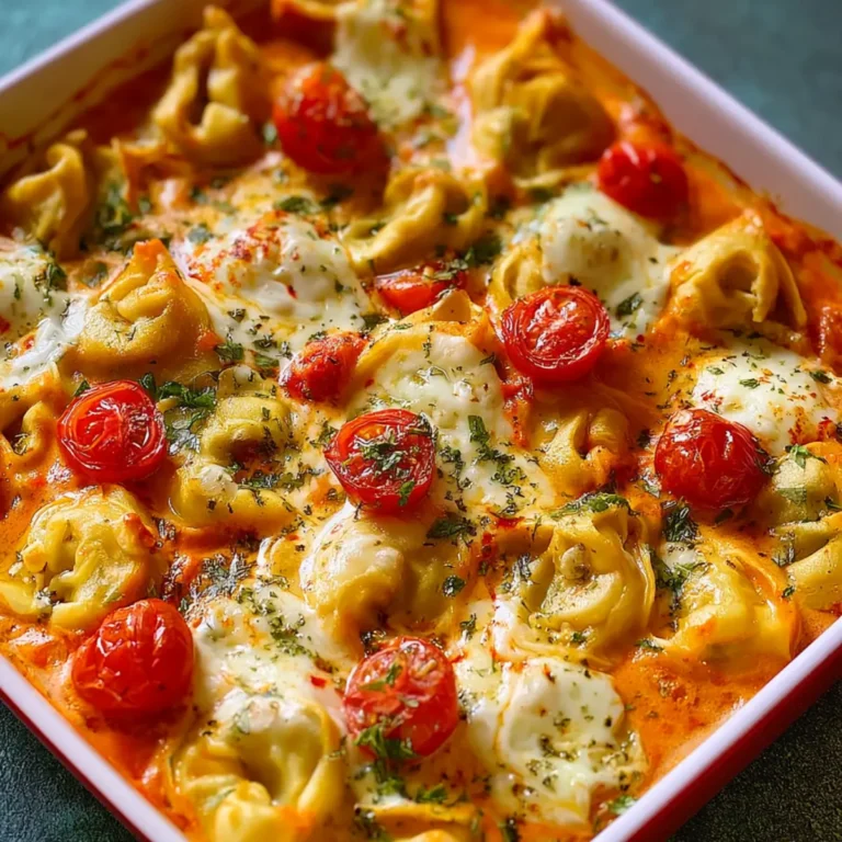 Tortellini Auflauf mit Tomaten & Mozzarella