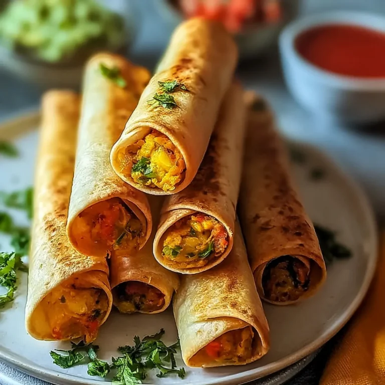 Vegane gebackene Taquitos